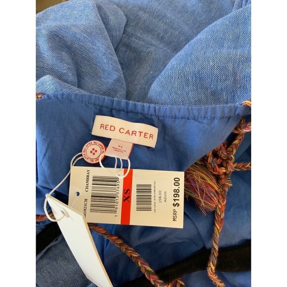 Red Carter womens topEmbroidered chambray strappy - Picture 10 of 10